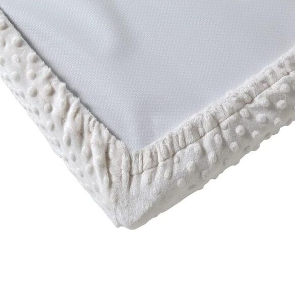 Baby Plush Minky Polka Dot Changing Pad Blanket Cover Diaper Changing Table - Picture 5 of 12